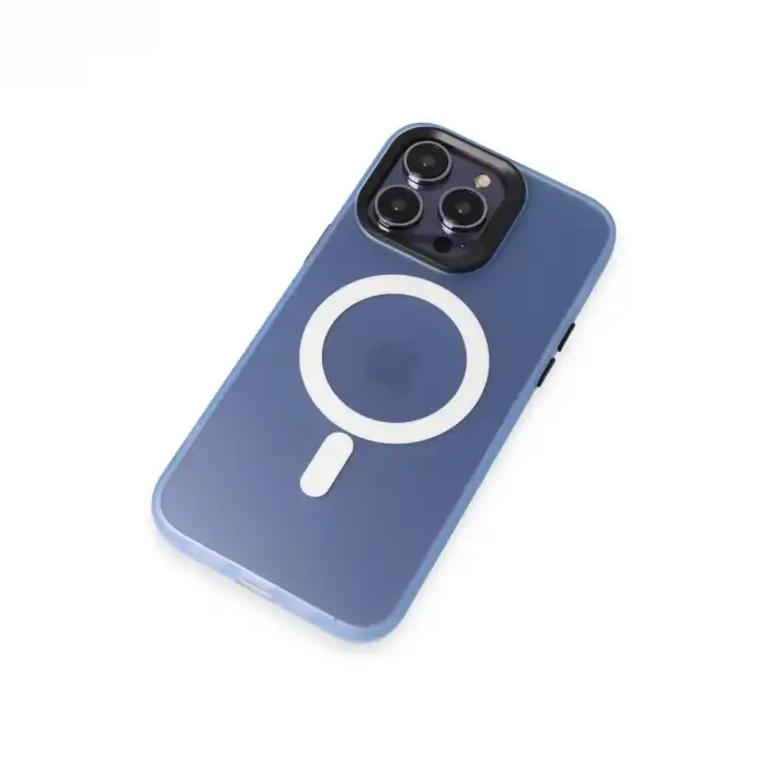 Joko İphone 15 Pro Max Kılıf Mateks Magsafe Kapak - Sierra Blue