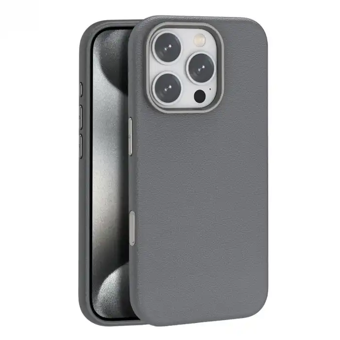 Joko İphone 16 Pro Max Wonder Deri Magsafe Kapak - Titan Gri