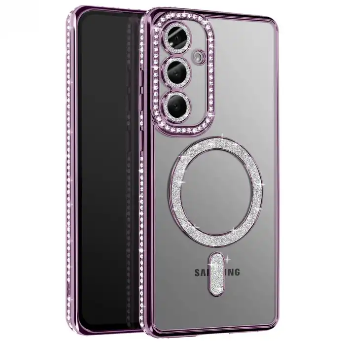Joko Samsung Galaxy A37 5g Joke Simli Magneticsafe Kılıf - Derin Mor