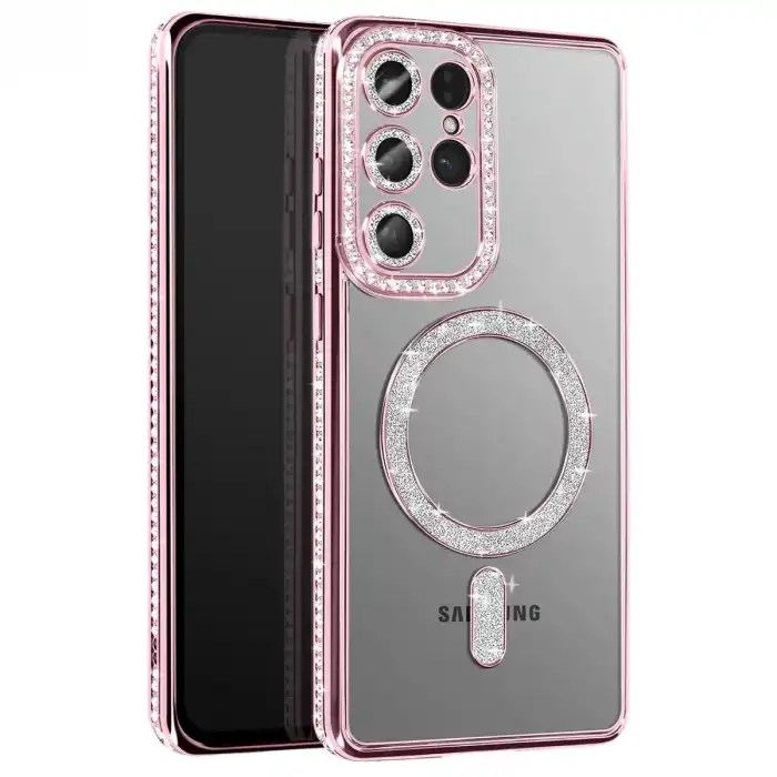Joko Samsung Galaxy S26 Ultra Joke Simli Magneticsafe Kılıf - Pembe