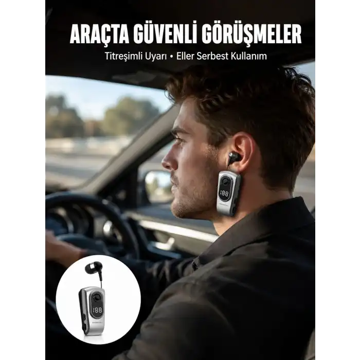 Kablosuz Bluetooth 5.2 Kulaklık – Titreşimli Uyarı ve Uzun Pil Ömrü Yeni Nesil