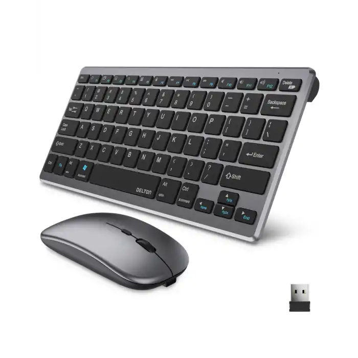 Kablosuz Bluetooth Klavye Mouse Seti Şarjlı Tablet Laptop Uyumlu