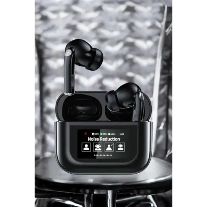 Kablosuz Bluetooth Kulaklık Ekranlı Uzun Şarj Süreli ANC Destekli