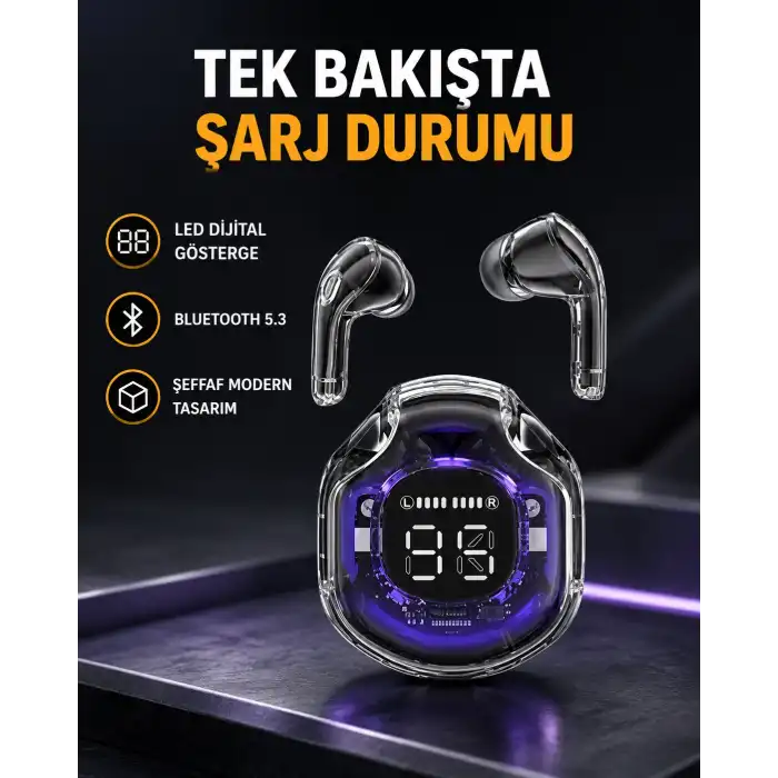 Kablosuz Bluetooth Kulaklık Hifi Ses Kalitesi ve Mikrofonlu