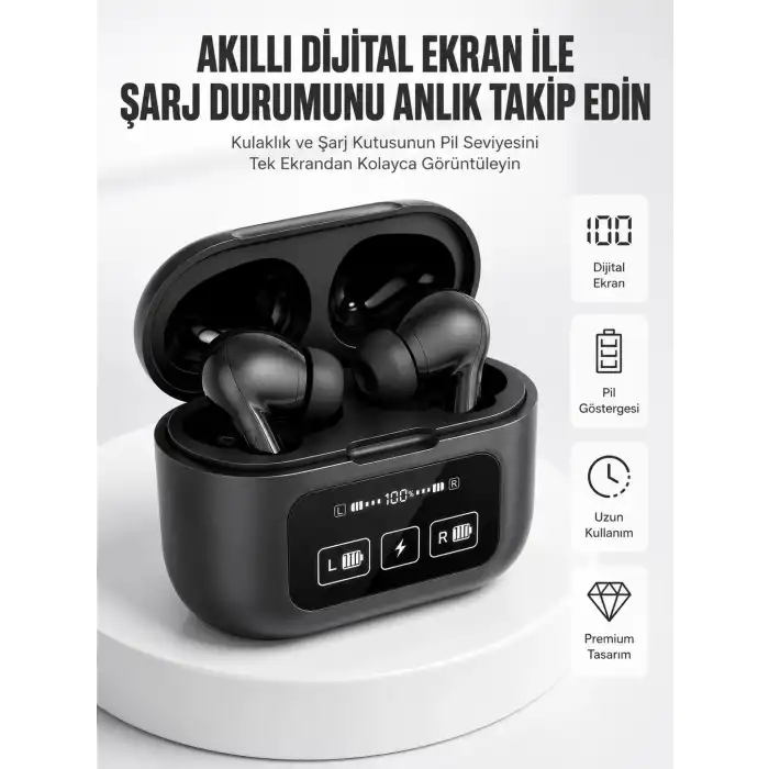 Kablosuz Bluetooth Kulaklık Pro Yeni Nesil Dokunmatik Kontrol