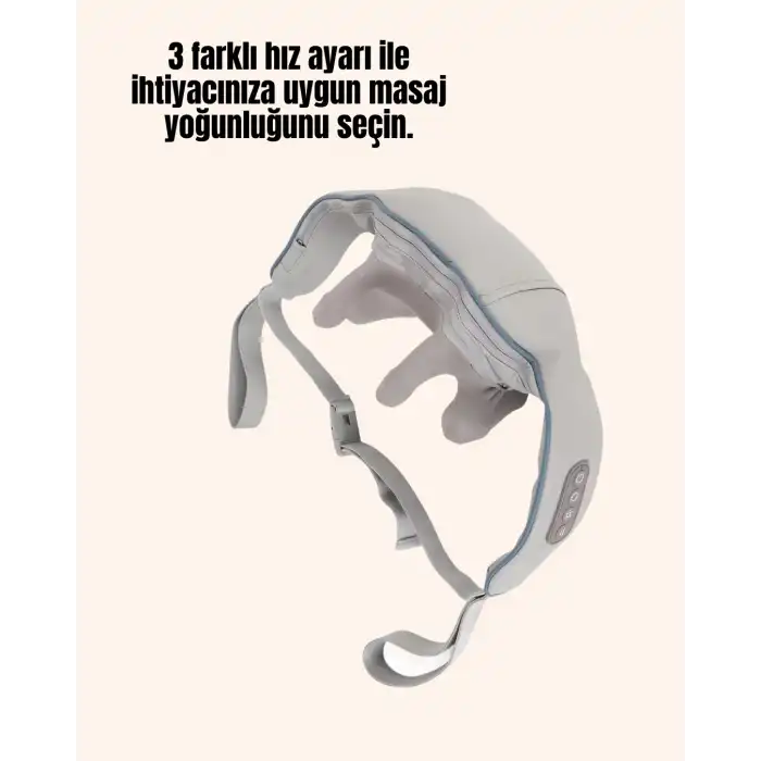 Kablosuz Boyun ve Omuz Masaj Aleti | Isıtmalı ve Yoğurmalı