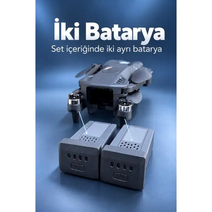 Kameralı Drone Seti Çift Batarya ve Yedek Pervaneler