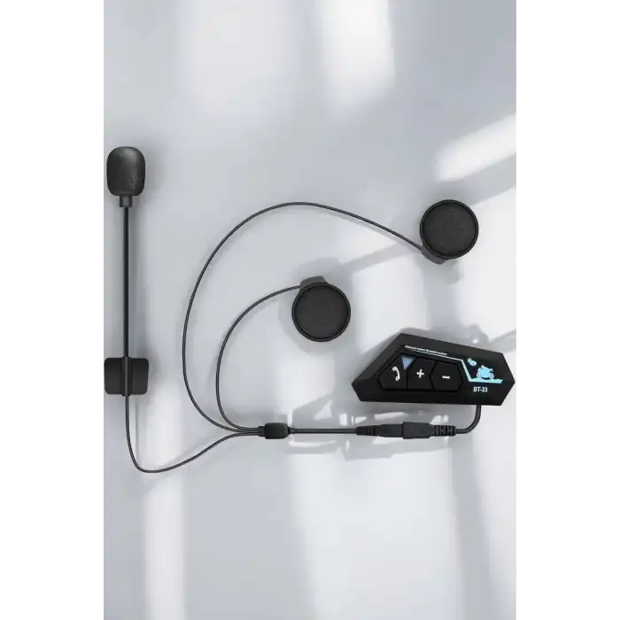 Kask Kulaklığı Motosiklet Intercom Interkom Dinleme Konuşma Özellikli Su Geçirmez