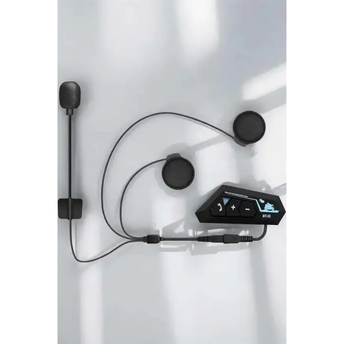 Kask Kulaklığı Motosiklet Intercom Interkom Dinleme Konuşma Özellikli Su Geçirmez