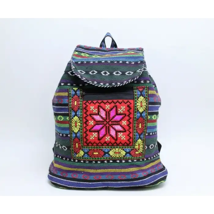 Kilim Desenli Sırt Çantası Alk-1