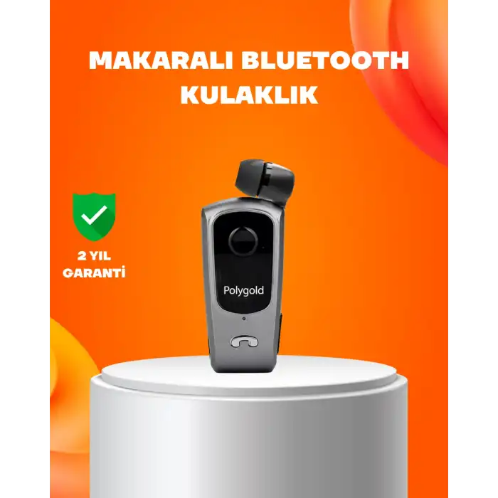 Klipsli Tasarımlı Bluetooth Kulaklık Uzun Pil Ömrü