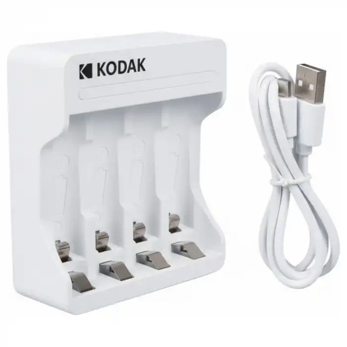 Kodak Kd-29490 4’lü Aa/aaa Ni-mh Type-c Otomatik Hızlı Pil Şarj Cihazı