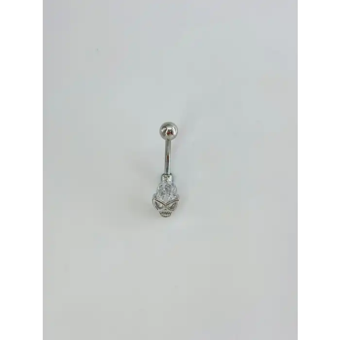 Kuru Kafa Detaylı Göbek Piercing