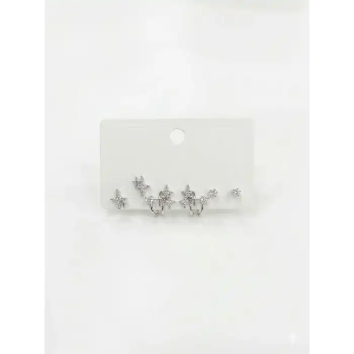 Kutup Yıldızı Altılı Küpe