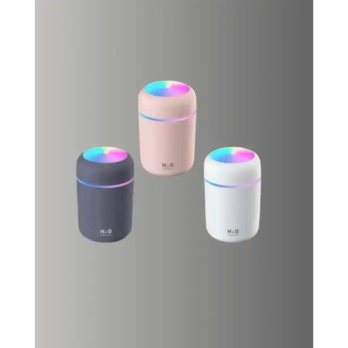 LED Işıklı Sessiz Masaüstü Nemlendirici – 3 Buhar Modu