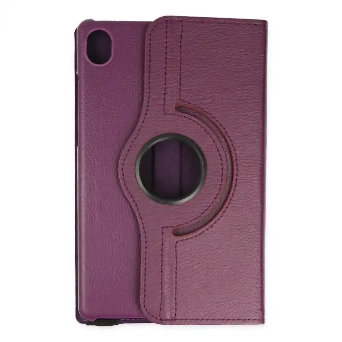 Lenovo Tab M8 Kılıf 360 Tablet Deri Kılıf - Mürdüm