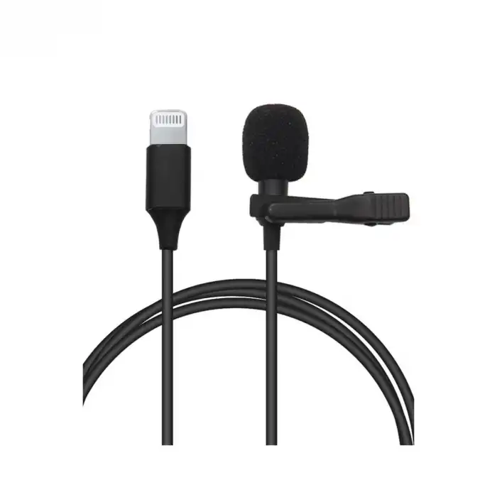 Lightning 2 Metre Double Mikrofon - Siyah