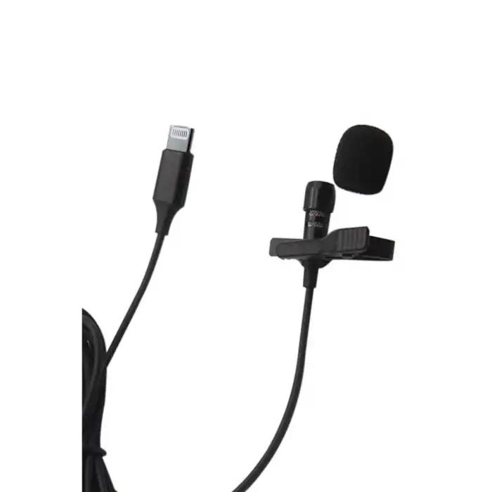 Lightning 2 Metre Double Mikrofon - Siyah