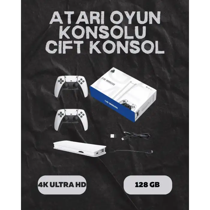 M15 Retro Konsol – 20.000 Oyunlu, Çift Gamepadli, 4K HDMI