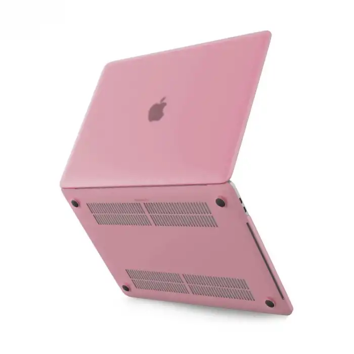 Macbook Pro 13 2020 Macbook Buzlu Kapak - Pembe
