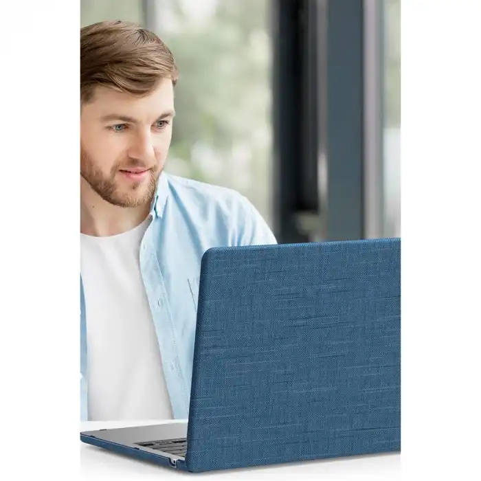 Macbook Pro 16 2021 Macbook Kumaş Kapak - Lacivert