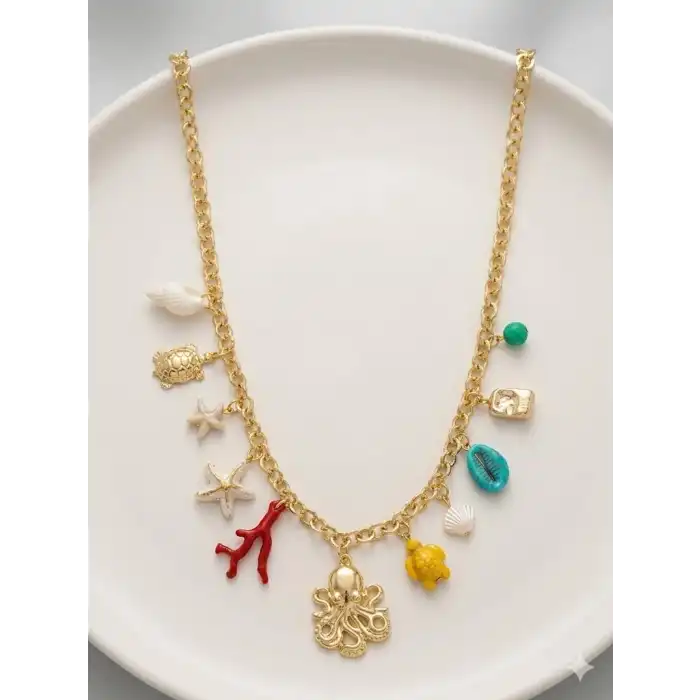 Mercan Dokunuşu Charm Kolye