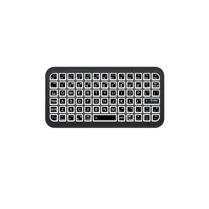 Mini Klavye Smarttv Işıklı Bluetooth Kablosuz Televizyon Ps3 Dizüstü Tabletler Ve Telefonlar İçin