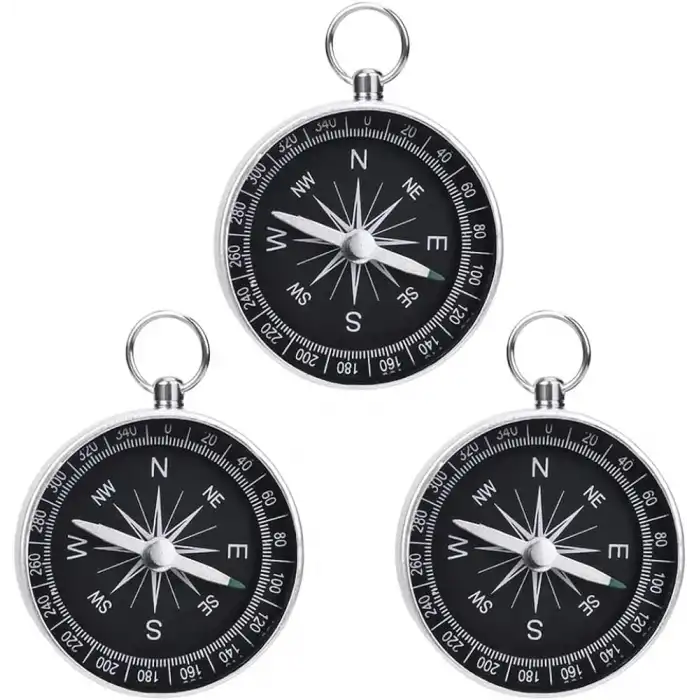 Mini Paslanmaz Alüminyum Pusula G442b