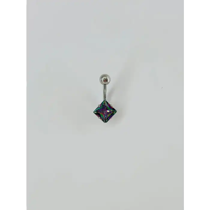 Mistik Topaz Taşlı Göbek Piercing