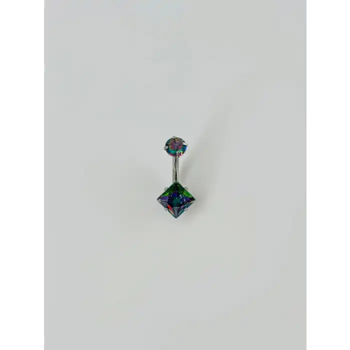 Mistik Topaz Taşlı Göbek Piercing