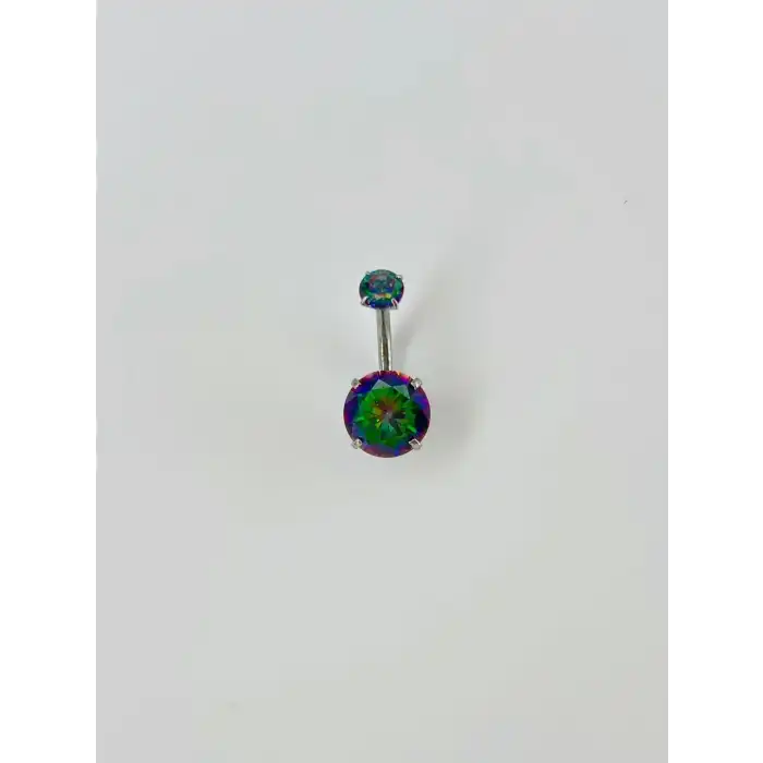 Mistik Topaz Taşlı Göbek Piercing