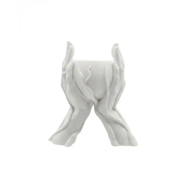 Modern Ev Dekoru İçin El Şeklinde 3D Baskı Dekoratif Saksı Vazo