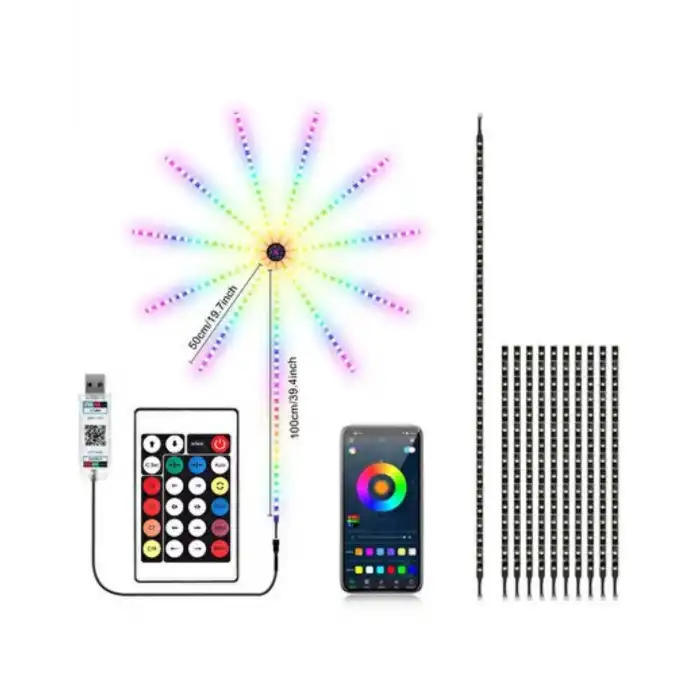 Modüler RGB LED Duvar Işığı  Efektli Uzaktan Kumandalı Yeni Nesil