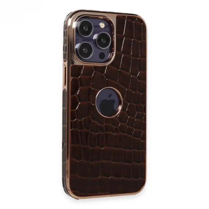 Newface Apple İphone 14 Pro Max Kılıf Snake Kapak - Bordo