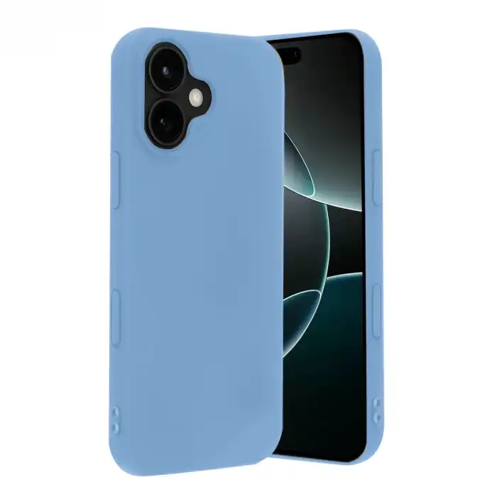 Newface Apple İphone 17 Nano İçi Kadife Silikon - Mavi