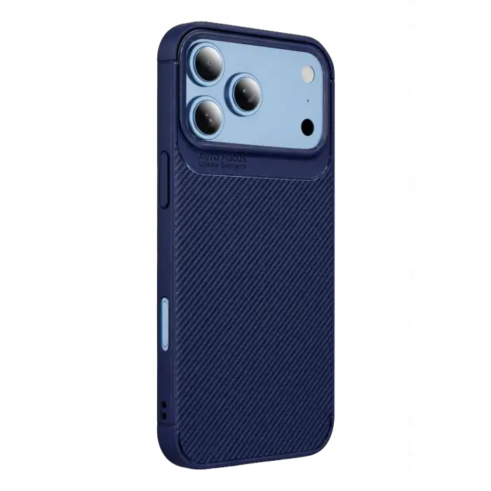 Newface Apple İphone 18 Pro Auto Focus Karbon Kapak - Lacivert