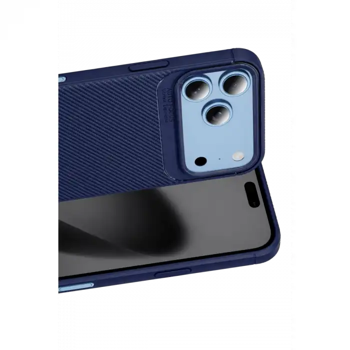 Newface Apple İphone 18 Pro Max Auto Focus Karbon Kapak - Lacivert