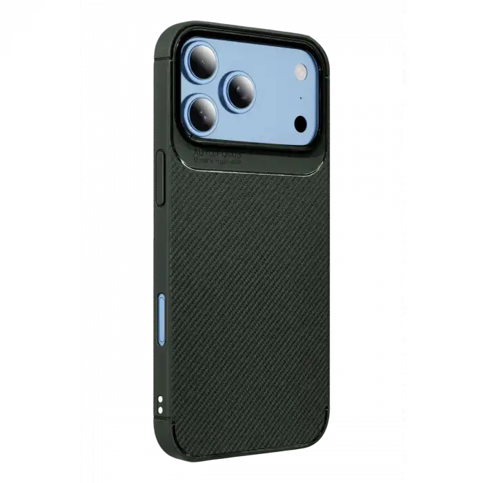 Newface Apple İphone 18 Pro Max Auto Focus Karbon Kapak - Yeşil