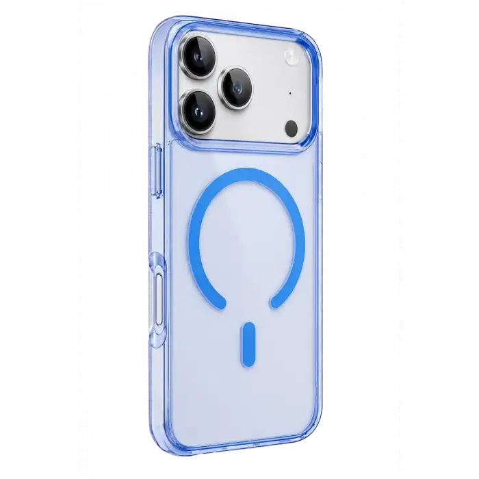 Newface Apple İphone 18 Pro Max Pc Real Magsafe Kapak - Sierra Blue
