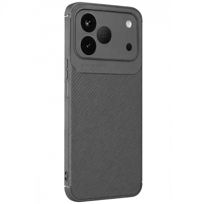 Newface Tecno Spark 50 4g Auto Focus Karbon Kapak - Gri