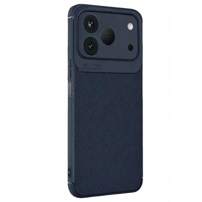 Newface Tecno Spark 50 4g Auto Focus Karbon Kapak - Lacivert