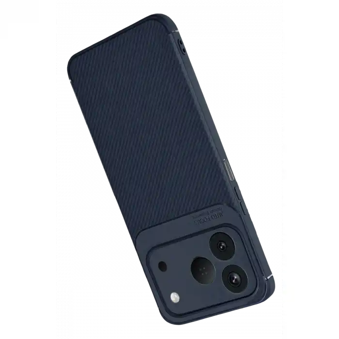 Newface Tecno Spark 50 4g Auto Focus Karbon Kapak - Lacivert