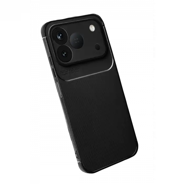 Newface Tecno Spark 50 4g Auto Focus Karbon Kapak - Siyah