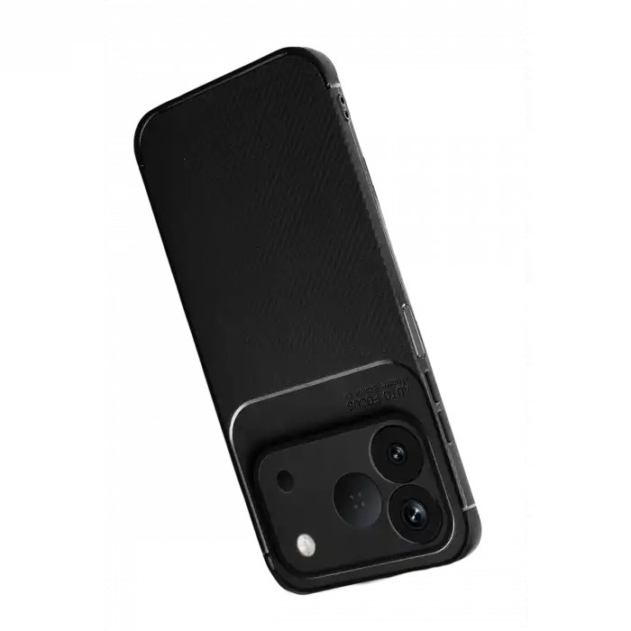 Newface Tecno Spark 50 4g Auto Focus Karbon Kapak - Siyah