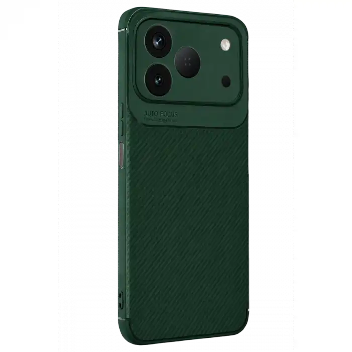 Newface Tecno Spark 50 4g Auto Focus Karbon Kapak - Yeşil