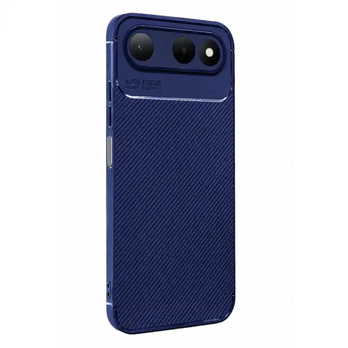 Newface Tecno Spark 50 5g Auto Focus Karbon Kapak - Lacivert