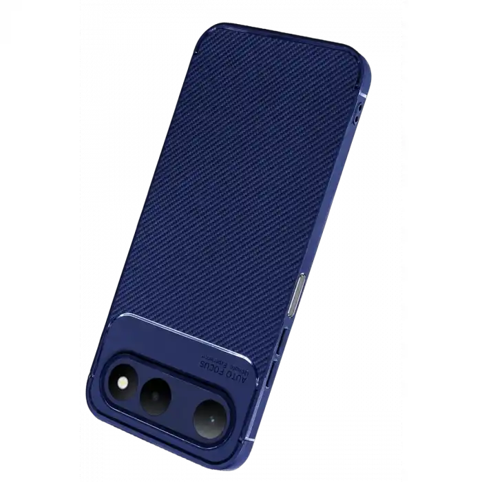 Newface Tecno Spark 50 5g Auto Focus Karbon Kapak - Lacivert