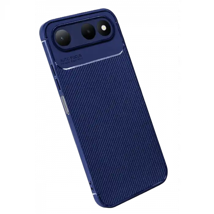 Newface Tecno Spark 50 5g Auto Focus Karbon Kapak - Lacivert