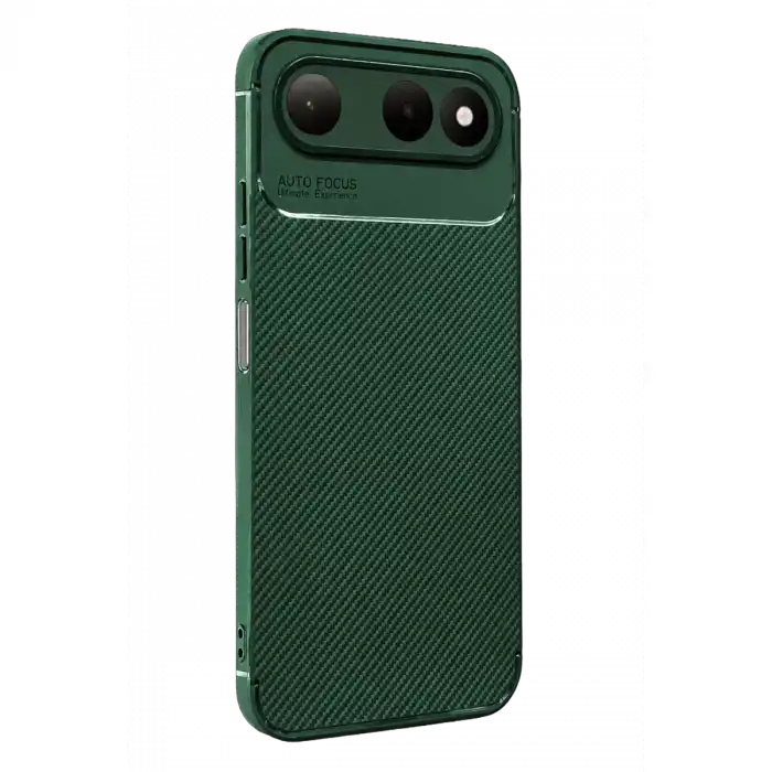 Newface Tecno Spark 50 5g Auto Focus Karbon Kapak - Yeşil