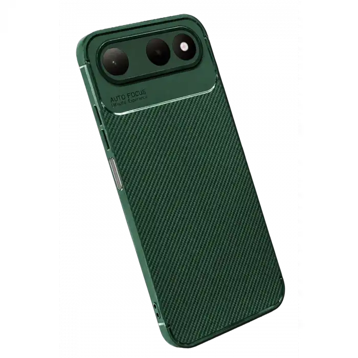 Newface Tecno Spark 50 5g Auto Focus Karbon Kapak - Yeşil